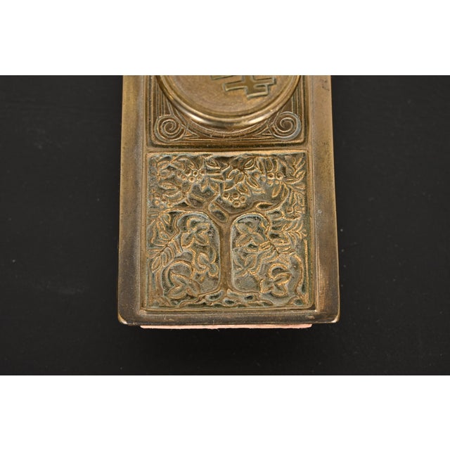 Bronze Tiffany Studios New York Bookmark Pattern Bronze Doré Rocker Blotter For Sale - Image 8 of 12