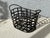 Brown 1990s Dark Brown Wrought Iron Woven Metal Magazine Rack Basket For Sale - Image 8 of 9
