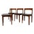 Black Mid-Century Modern Teak Dining Chairs Uk Import – Set of 4 Danish Modern Style Black Vinyl Side Chairs. For Sale - Image 8 of 12