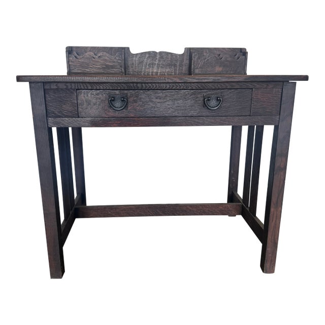 Antique Art & Crafts Postcard Writing Desk Unmarked For Sale