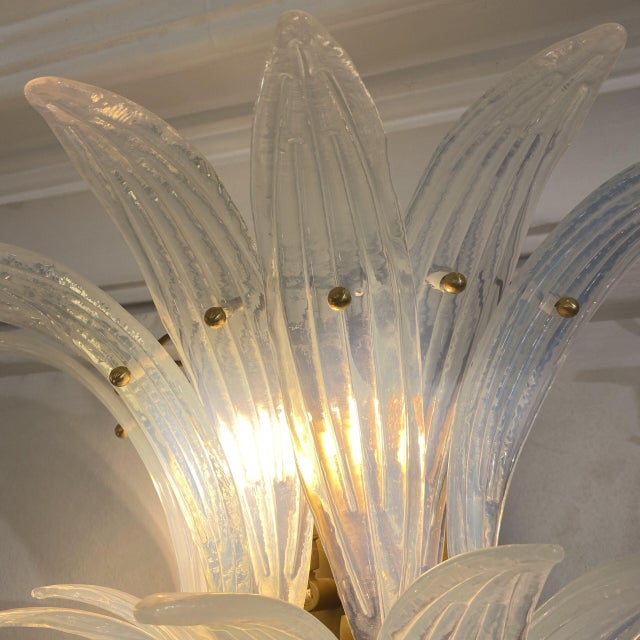 Small Palmette Sconces by Ercole Barovier for Barovier & Toso, 1950s, Set of 2 For Sale - Image 3 of 5