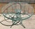 Mid Century Woodard & Sons Wrought Iron Daisy Flower Round Glass Top Patio Table For Sale - Image 12 of 12