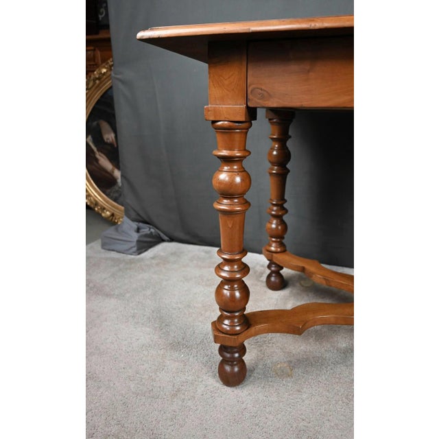 Late 19th Century Louis Philippe Flat Walnut Desk For Sale - Image 14 of 18
