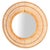 21st Century Split Reed Caning Round Large Sunburst Wall Mirror Organic Modern For Sale - Image 14 of 14