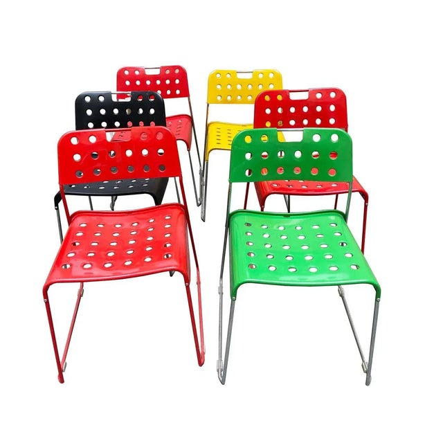 Mid-Century Modern Omstak Chairs by Rodney Kinsman for Bieffeplast, 1980 Rodney Kinsman's "Omstak" chair produced by...