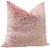 Contemporary 22" Pink Peony Leopard Cut Velvet Pillows - a Pair For Sale - Image 3 of 5