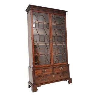 Antique Georgian Bookcase in Wood, 1800s For Sale