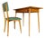 Console With Drawer and Chair in Hardwood, Unknown, 1950s For Sale
