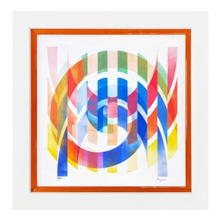 Yaacov Agam, Arches (Rare Framed, Signed Agamograph - 3d Lenticular) For Sale