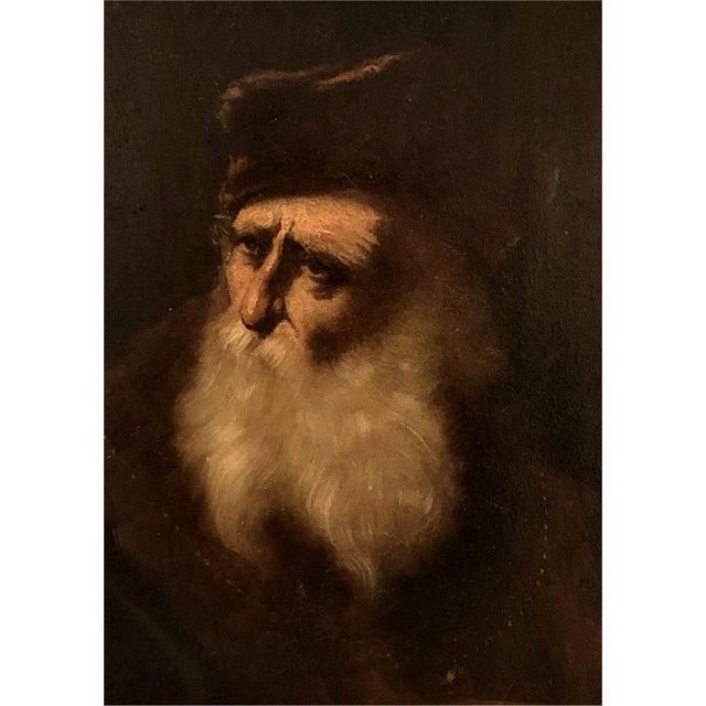 After Rembrandt Style, Portrait, Oil on Panel, 19th Century, Framed For Sale - Image 3 of 7