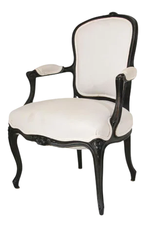 Louis XV French Provincial Style Open Armchair