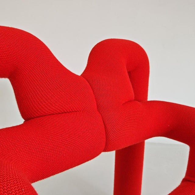 Modern Red Ekstrem Armchair by Terje Ekstrom for Stokke, 1980s For Sale - Image 3 of 18