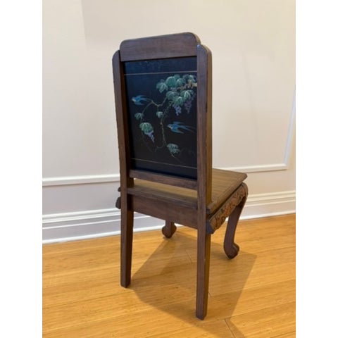 Late 20th Century Antique Chinese Chinoiserie Chair (19th to Early 20th Century) For Sale - Image 5 of 7
