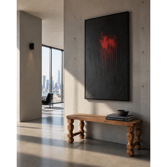 Brutalist Pine Wood Bench by Glas Mäster for Markaryd, Sweden, 1970s For Sale - Image 9 of 10