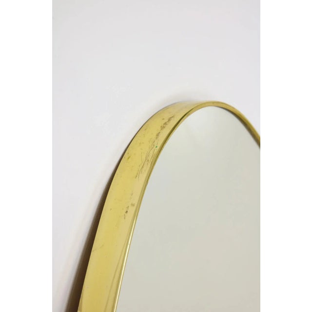 Big Vintage Oval Golden Frame Mirror, 1970s For Sale - Image 11 of 18