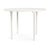 Brown Jordan Kantan Aluminum 42" Round Dining Table - Glass Top in Chalk For Sale