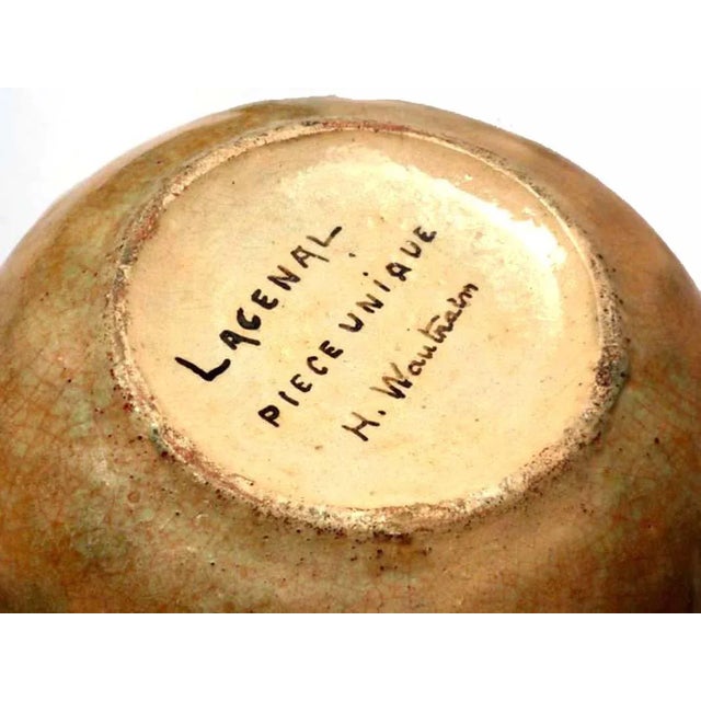 Ceramic Art Nouveau French Ceramic Vase by Edmond Lachenal, 1920s For Sale - Image 7 of 8