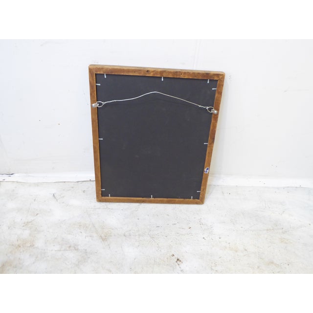 Contemporary Antique Small Minimalist Silver Mirror For Sale - Image 3 of 4