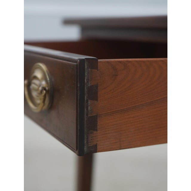 Kittinger Kittinger Colonial Williamsburg Walnut 1 Drawer Table For Sale - Image 4 of 18