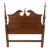 Authentic Vintage Queen Size Bed Made From Burlwood and Walnut. For Sale