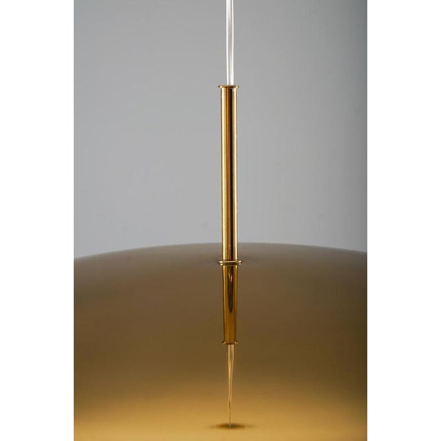 Brass Pendant attributed to Eje Ahlgren for Bergboms, Sweden, 1960s For Sale - Image 6 of 15