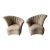 Pair of Grand Postmodern Asymmetrical Lounge Chairs in the Manner of Grosfeld House. For Sale