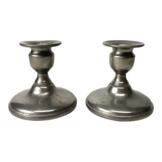 Revere Pewter Candlesticks a Pair For Sale