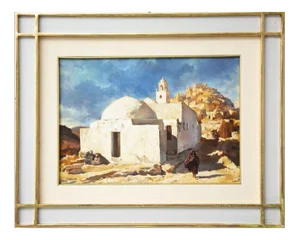 Unknown - Tunisian Landscape - Oil Painting - 1994