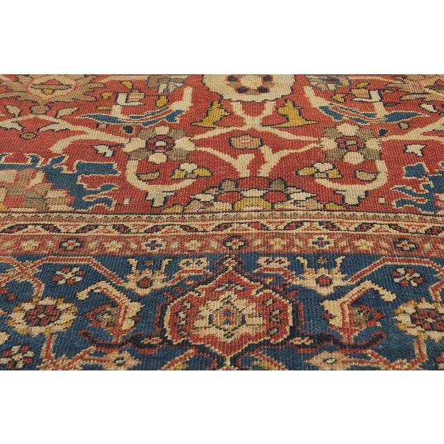 Late 19th Century Persian Sultanabad Rug, 08'10 X 11'09 | Chairish