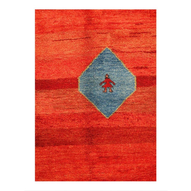 The word Gabbeh translates closely to unfinished or unclipped. Originally these rugs were woven for the weavers use with...