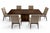Bring refined Italian style to your dining room with this striking Montevino 7-Piece Extendable Dining Set, featuring one...