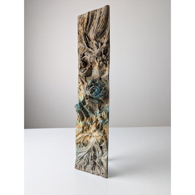 Antique Bronze Relief of Nature and Birds, 1900s For Sale - Image 8 of 11