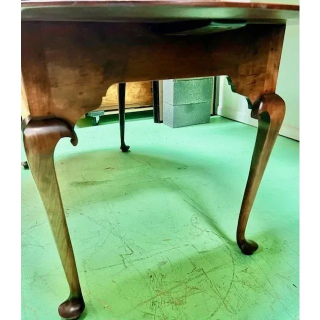 Reproduction Queen Anne Style Solid Cherry Dining Table by D. R. Dimes Benchmark Collection For Sale - Image 12 of 13