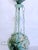 Glass Vintage Italian Tole Chandelier With Murano Glass Flowers For Sale - Image 7 of 9