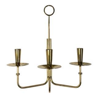 1950s Vintage Tommi Parzinger for Dorlyn Brass Wall Candelabra Sconce For Sale