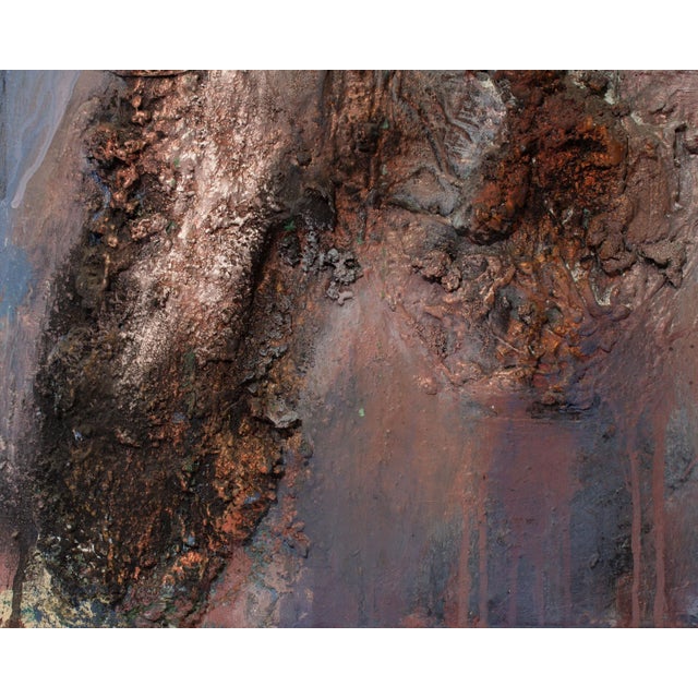 Contemporary Signed 1989 “Dolmen Diptych Iii” Mixed Media Wall Assemblage by Juliet Holland For Sale - Image 3 of 7