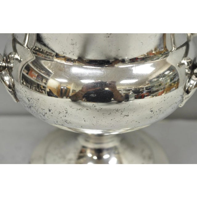 Vintage Wm Rogers "Spring Flower" Silver Plated Champagne Chiller Bar Ice Bucket For Sale - Image 18 of 18