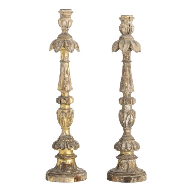 18th Century Queen Maria I Collection Candlesticks, Set of 2 For Sale