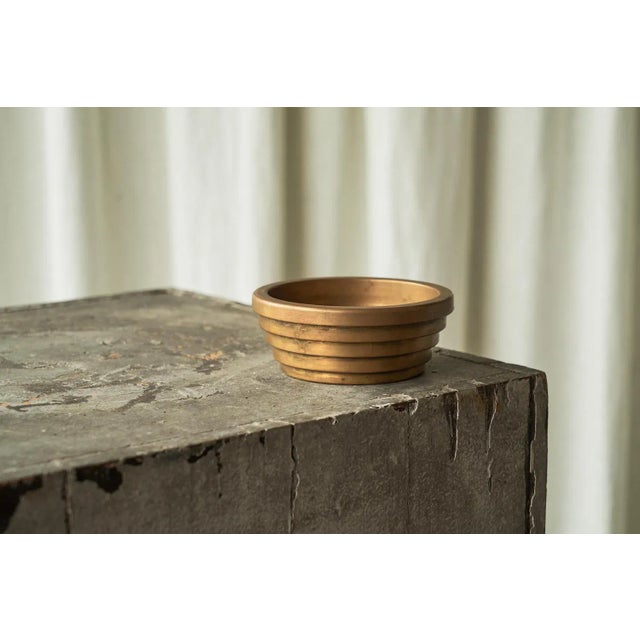 Vide Poche in Patinated Brass, Europe, Early to Mid 20th Century. This is a beautiful mid century vide poche in patinated...