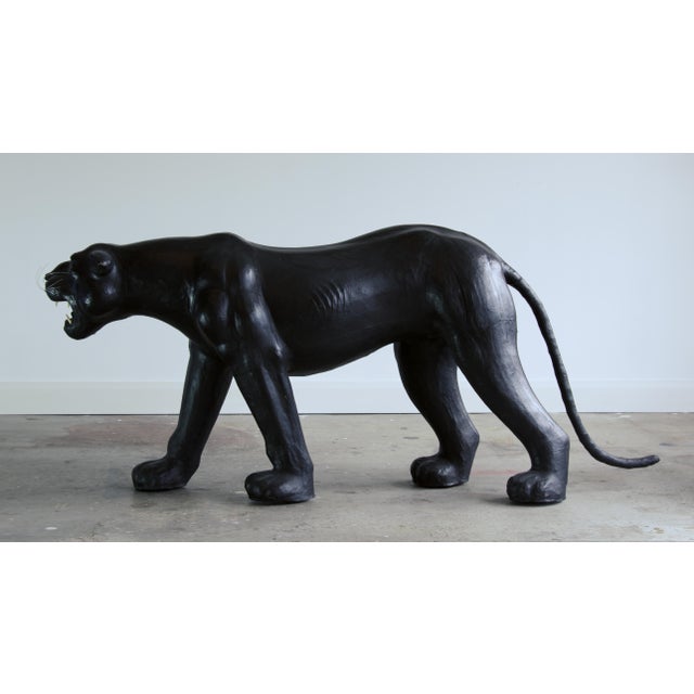 Mid 20th Century Massive Life Size Panther With Glass Eyes, Mid-Century For Sale - Image 5 of 5