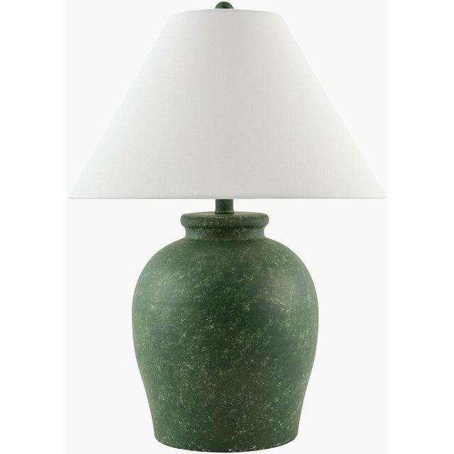 Illuminate your space with the charming allure of the Besson accent table lamp, where rustic traditional style meets...