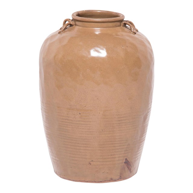 19th Century Chinese Glazed Stoneware Jar For Sale