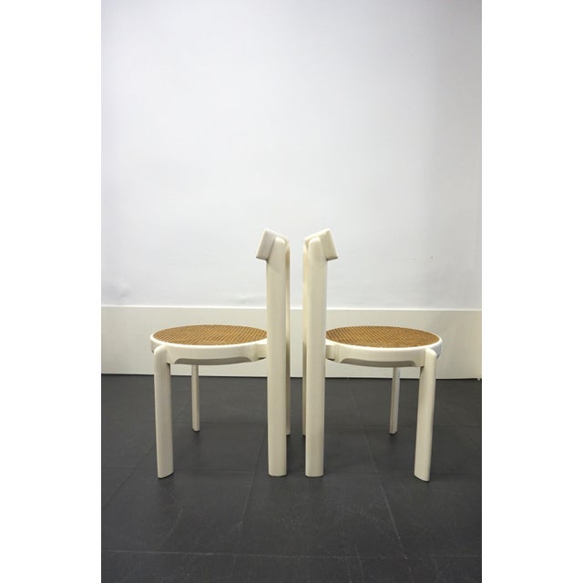 Italian White Lacquered Chairs, 1970s, Set of 4 For Sale - Image 10 of 12