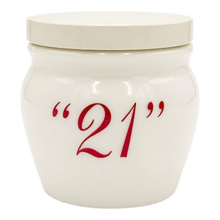 Vintage the 21 Club Nyc Restaurant Condiment Sauce Jar For Sale