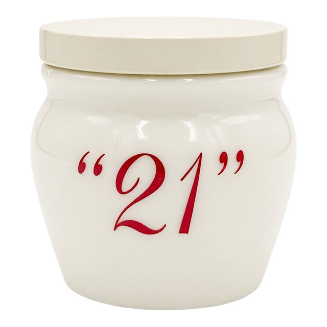 Vintage the 21 Club Nyc Restaurant Condiment Sauce Jar For Sale