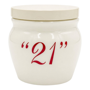 Vintage the 21 Club Nyc Restaurant Condiment Sauce Jar