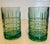 Late 20th Century Green Crystal Glasses- Set of 2 For Sale In Miami - Image 6 of 6