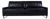 Rolf Benz Ego Leather Three-Seater Black Sofa Couch For Sale