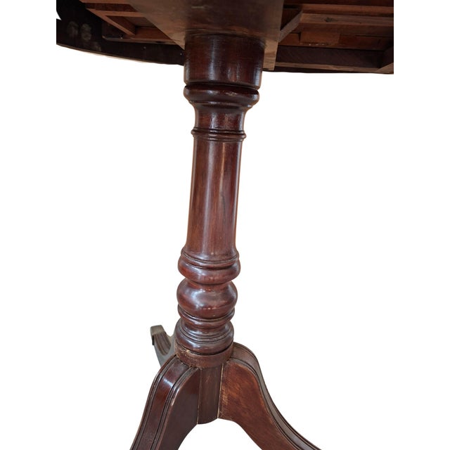 Wood Vintage Drum Table, 1980s For Sale - Image 7 of 15