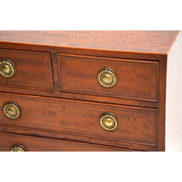 Antique Georgian Inlaid Chest of Drawers, 1930s For Sale - Image 9 of 12